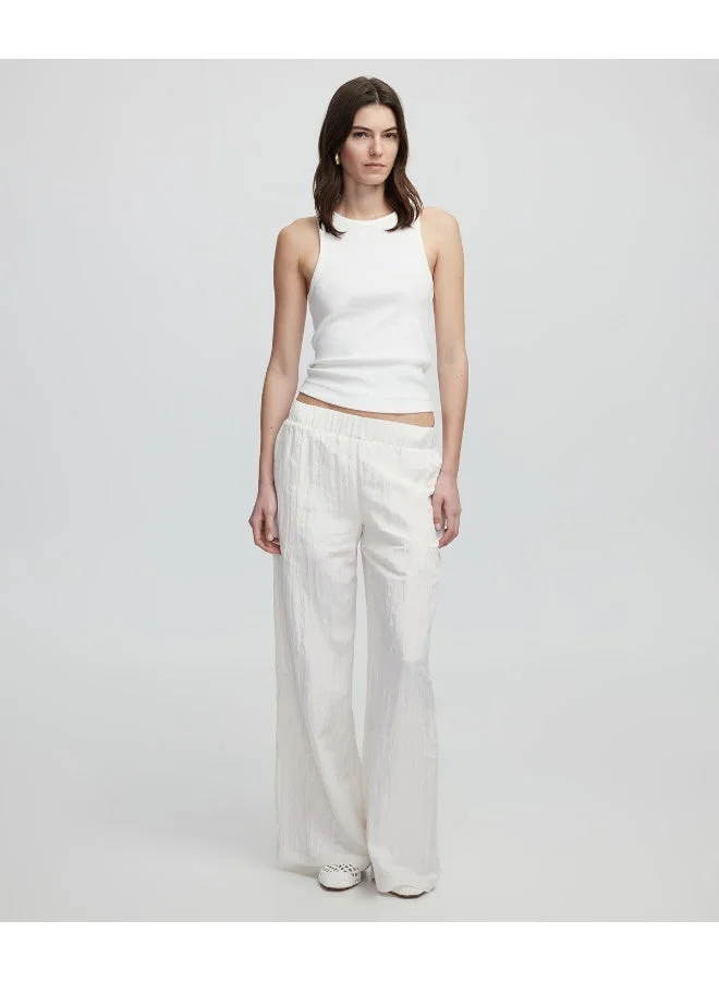 ابيكول Textured Wide-Leg Trousers