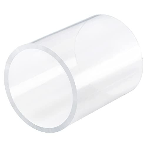 MECCANIXITY Acrylic Pipe Rigid Round Tube Clear 2 3/4"(70mm) ID 3 1/8"(80mm) OD 4" Length High Impact for Lighting, Models, Plumbing, Crafts - Image 5