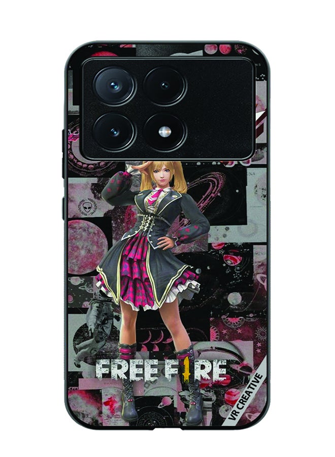 VR CREATIVE Protective Case Cover For Xiaomi Poco X6 Pro Free fire Design Multicolour - Image 1