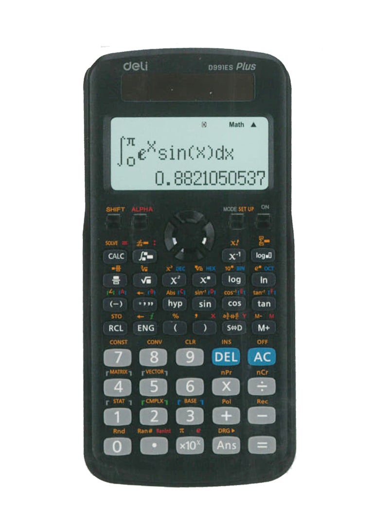 Deli Scientific Calculator with 417 Functions and Display, Natural - Image 1