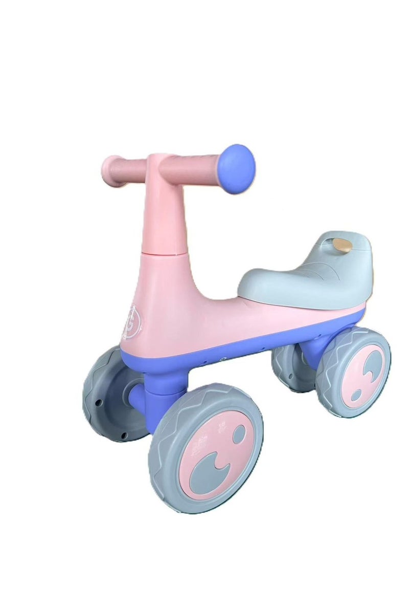 Kids Ride On Cycle, Baby Cycle with Music for Toddlers 1+ Years, Boys & Girls, 4-Wheel Balance Bike Indoor Outdoor Ride-On - Image 1