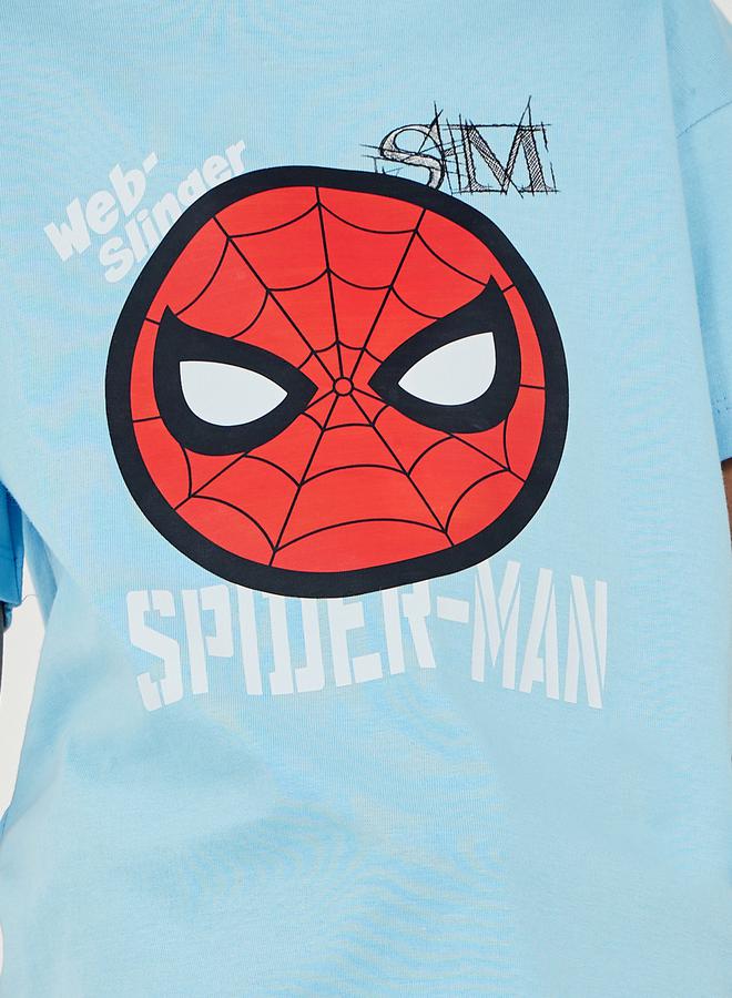 Styli Spider Man Graphic Print Dropped Shoulder Oversized T-Shirt - Image 3