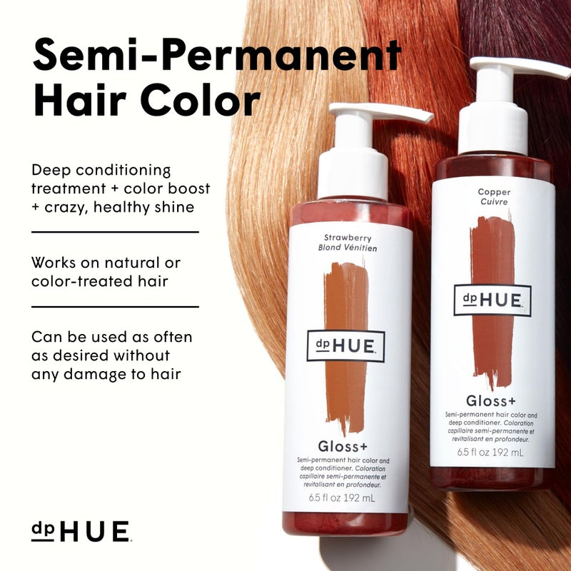 dpHUE Gloss+, Copper - 6.5 oz (8-12 Applications) - Semi-Permanent Hair Color & Conditioner - Lasts Up to Eight Washes - Paraben, SLS & SLES Sulfate Free - Vegan, Leaping Bunny Certified - Image 5