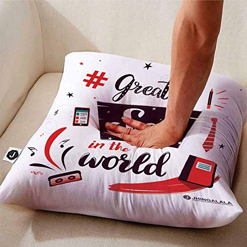 Jhingalala Jhingalala Gift for Son Greatest Son in The World Printed Cushion Cover with Filler Gift for Son Birthday Special - Image 3