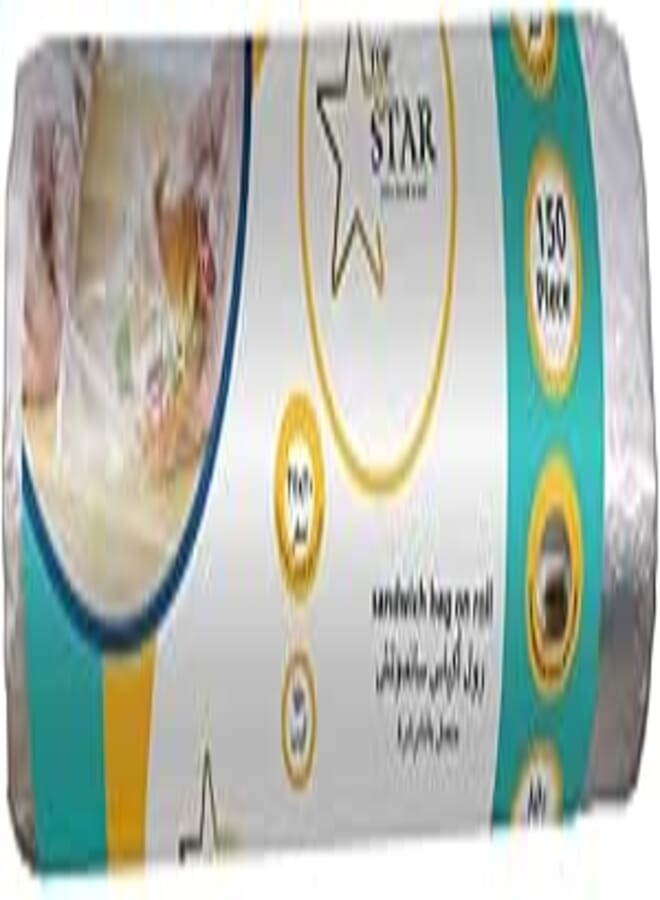 أكياس سندويشات توب ستار، لفة 150 قطعة، مقاس 20 سم × 35 سم