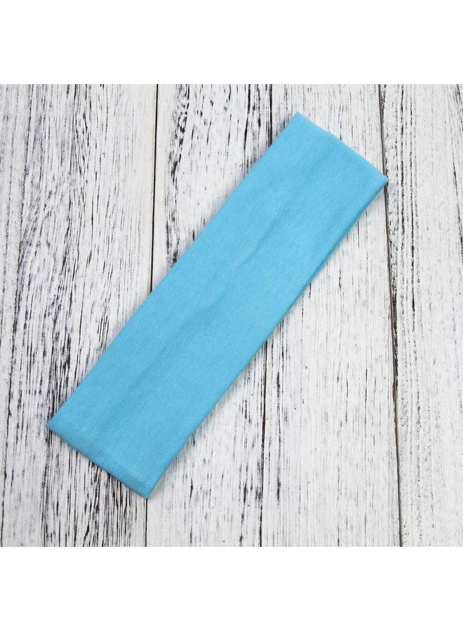 ICObuty Headbands Hairband Cotton Soft And Stretchy Elastic Solid Color 12 Pcs Per Lot (Forest Green) - Image 4