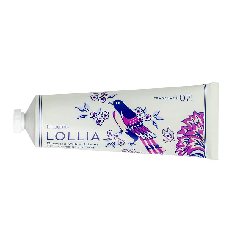 LOLLIA Imagine Handcreme, 4 oz. â€“ Flowering Willow & Lotus â€“ Scented Hand Cream for Women, Moisturizing Hand Lotion for Dry Hands, Shea Butter & Cocoa Butter, Quick Absorbing Lotion - Image 1