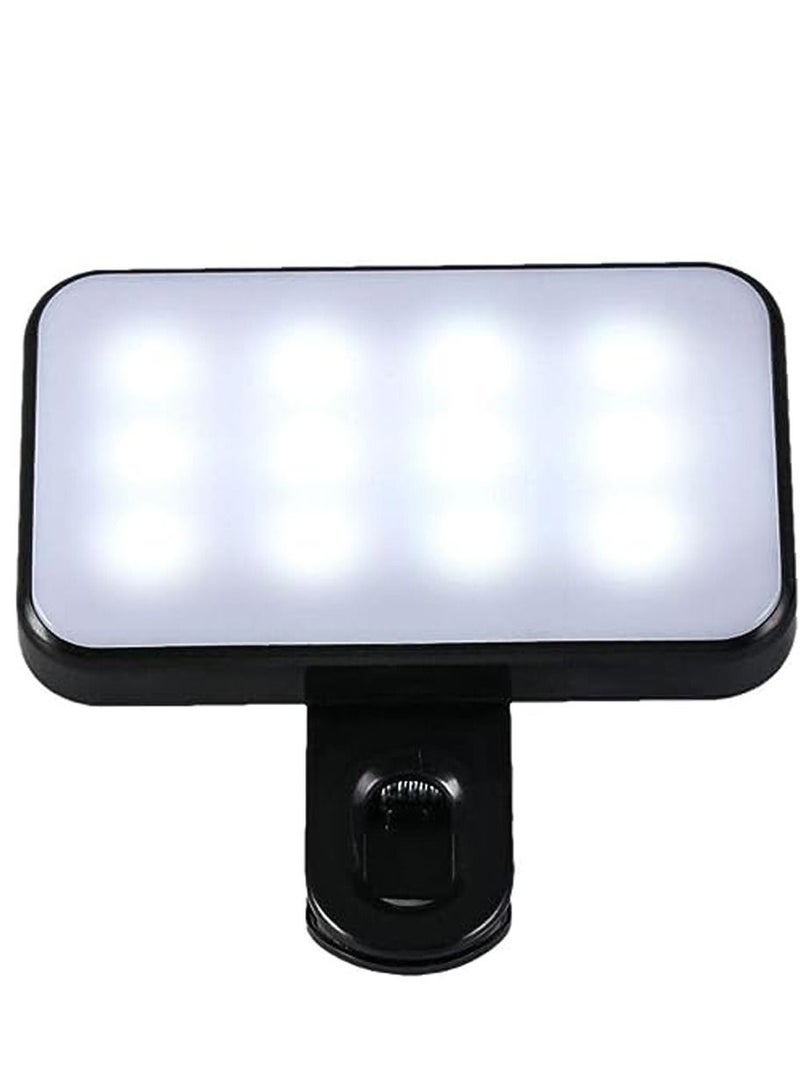 Rechargeable selfie light, mobile phone fill light - light dimmable mode, laptop structure camera light  - Image 2