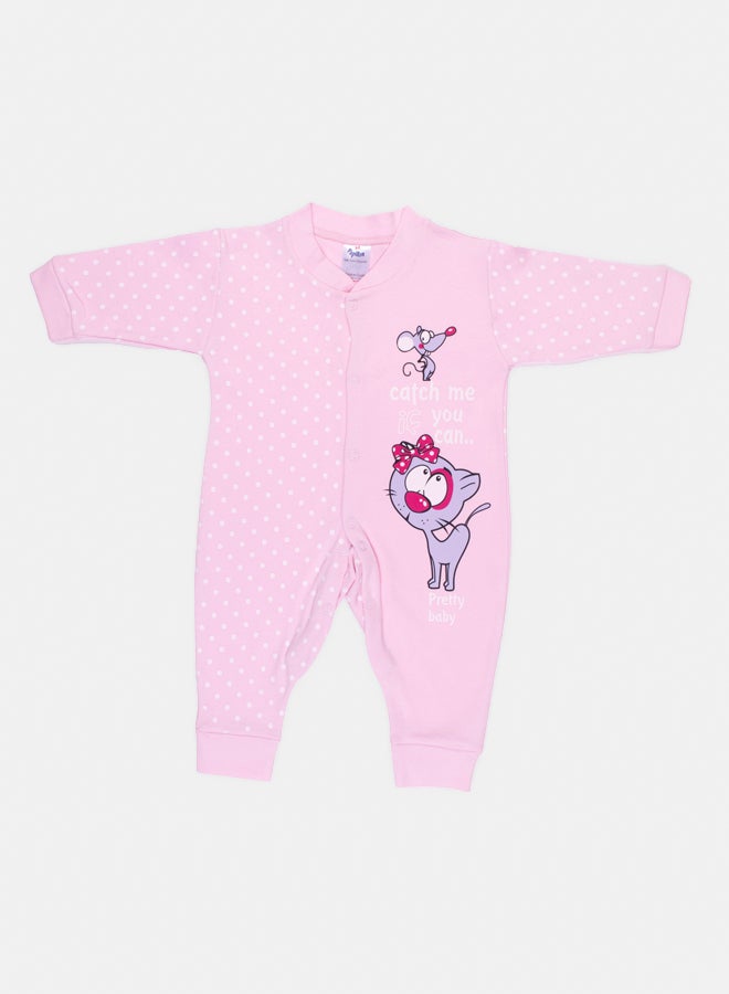 Papillon cat and mouse dotted jumpsuit