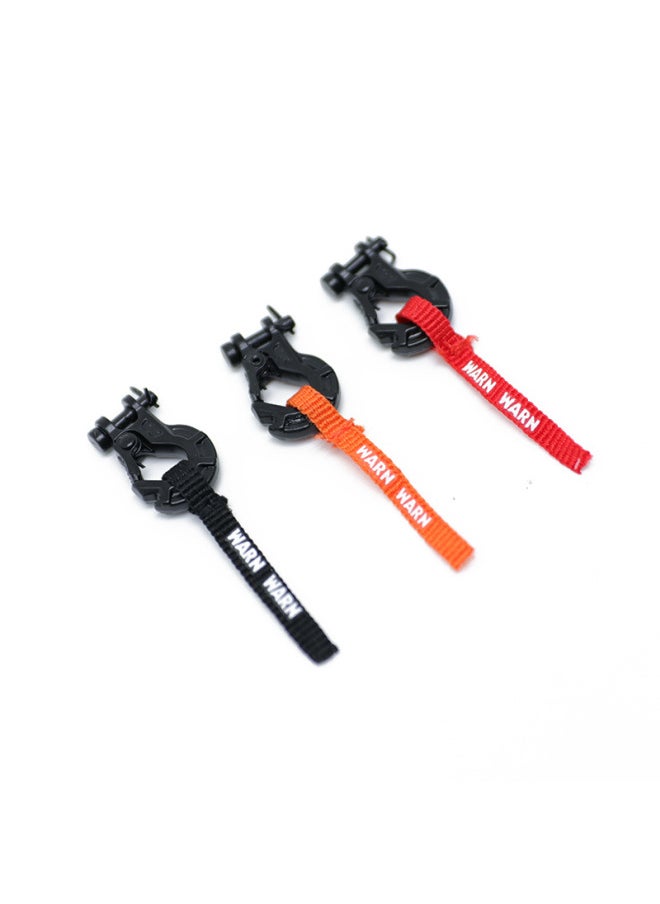 1/10 Model Climbing Car Simulation Winch Winch Hook Lanyard Mood Piece SCX10 TRX4 KM Easy Control-Color:One Winch Hook  - Image 2