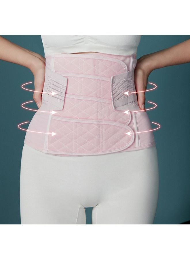 EMXEE Premium Waist Trainer Belt for Slimming, Enhanced Core Support and Comfortable Fit Waist Shaping Belt - Accelerate Weight Loss and Achieve a Sculpted Figure with Our Adjustable Waist Trimmer Pink - Image 2