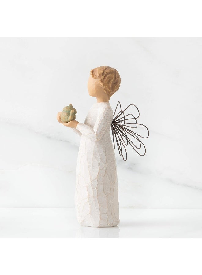 Willow Tree Angel of The Kitchen Warm Comfort Between Friends Angel Holds teapot as Welcoming Gesture A Gift to Celebrate Supportive Friendships Sculpted HandPainted Figure - Image 3