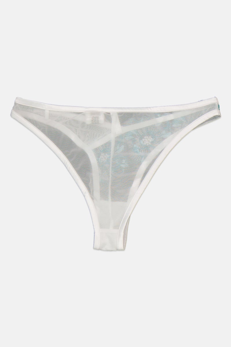 GUESS Women Embroidered Pull-On Panty, White  - Image 2