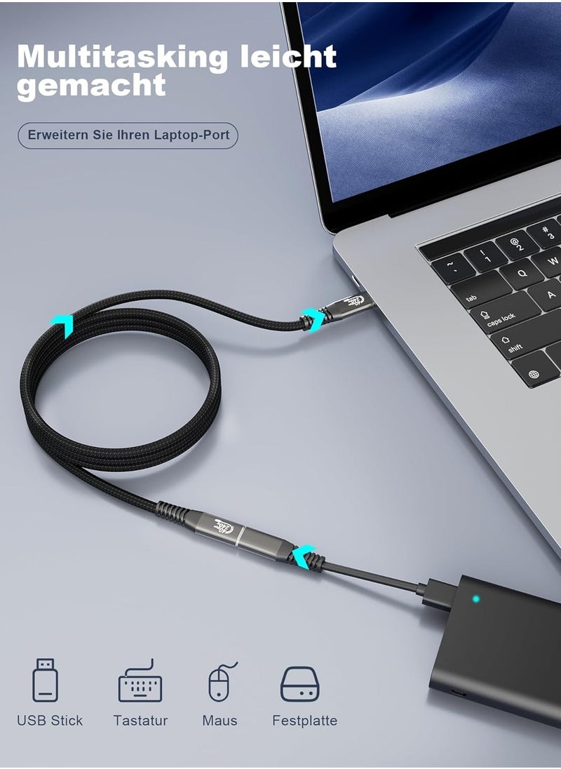 Generic USB-C to Thunderbolt 4 Cable 40Gbps Data Transfer USB C Male to Female 8K Display - 240W PD Compatible with Thunderbolt 3 - SSD eGPU 2m - 6.6ft  - Image 3