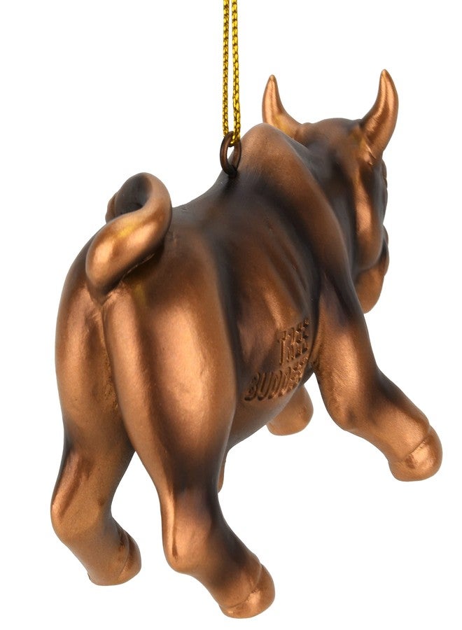 Tree Buddees Bronze Bull Market Stock Trading ~ Day Trader Christmas Ornament - Image 5