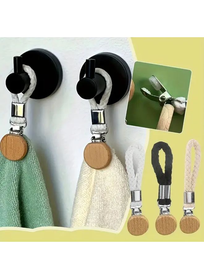 مشابك التخزين المعلقة الحديثة ذات الطراز البسيط كلاسيكي أبيض 2 قطعة منظف متين للحمام والمطبخ - Image 2