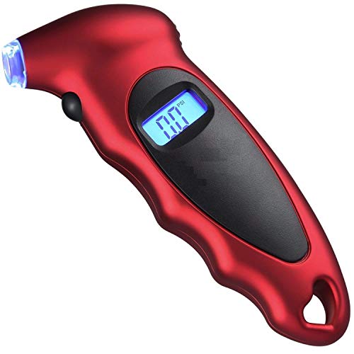 KeepCart Digital Tyre Pressure Gauge 150 PSI 4 Settings Digital Tire Pressure Checker with Backlit LCD and Non-Slip Grip for Car Truck SUV Motorcycle Bicycle Auto Accessories - Image 1