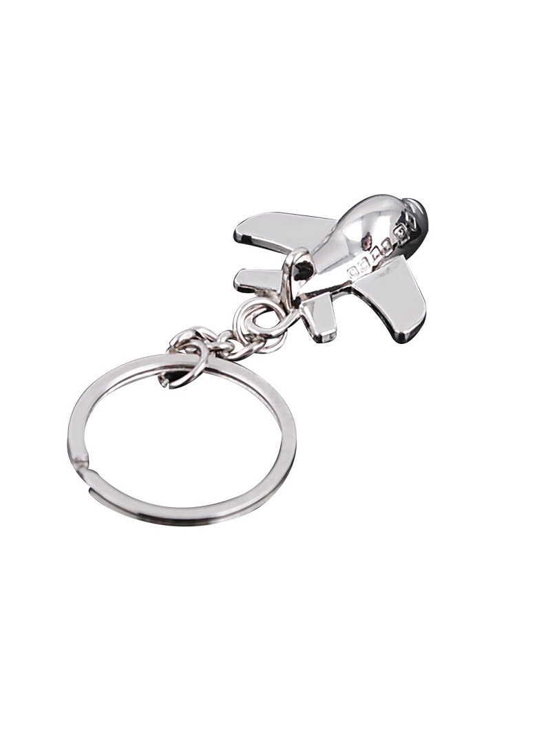 Generic Metal Airplane Keychain 3D Aircraft Key Ring Pendant Keyring(C) - Image 1