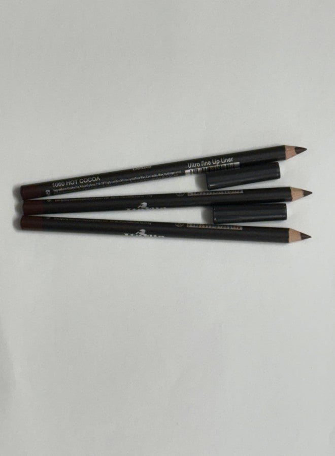 3 Pc Italia 1060 Hot Cocoa Ultra Fine Lip Liner - Image 1