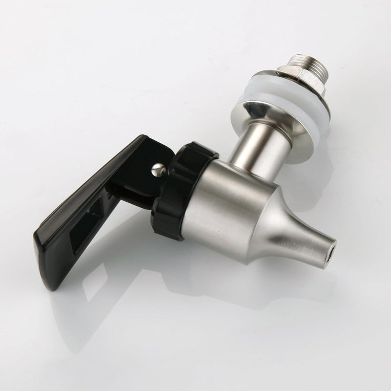 sumerain Replacement Spigot for Beverage Dispenser, Lead-Free Water Spigot with Strainer, Food-Grade Stainless Steel (2 Pack) - Image 3