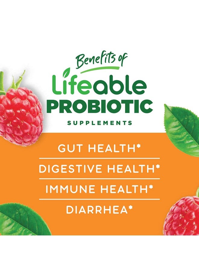 Lifeable Probiotics 2 Billion Cfu Great Tasting Natural Flavor Gummy Supplement Gluten Free Vegetarian Probiotic Chewable For Gut Health And Immune Support For Adults Man Women 90 Gummies - Image 4