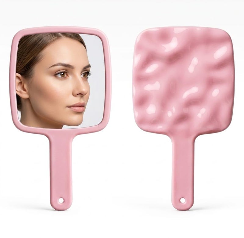 Portable Mirror, Little Travel Mirror Pocket Compact Makeup Mirror for Make Up Hair Styling and Shaving 20 x 14cm (MLTICOLOR) - Image 1