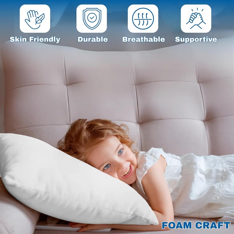 Cushion Inserts for Sofas Cushions, Bed Pillows & Chair Cushions | 100% Polyester Stuffed Cushion Filler for Couch Cushions | Washable Cushion Inner Pads, Pack of 8 Throw Pillow Inserts (35 x 35cm) - Image 5