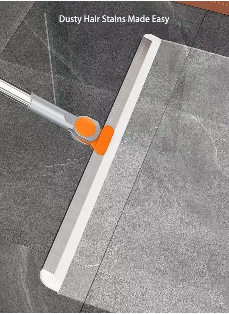 غاز ممسحة سيليكون وممسحة زجاج بمقبض قابل للتمديد - أداة تنظيف 180° للحمام والنوافذ  - Image 4