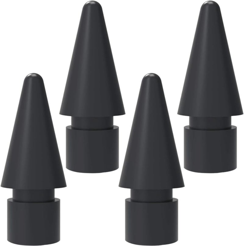 SIXFU Replacement Tip for Apple Pencil 2nd Generation/ 1st Generation Tip, iPencil Nib Accessories for iPad Pro Pencil 2/1 Gen(4 Pack, Black) - Image 1