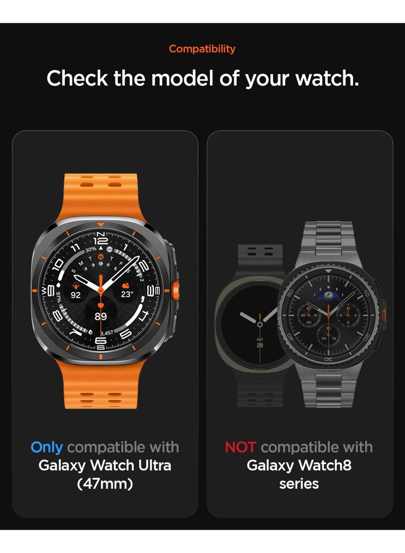 Spigen WBF0 for Samsung Galaxy Watch ULTRA Band 47mm (2025/2024) Lightweight Fabric Strap - Navy - Image 2