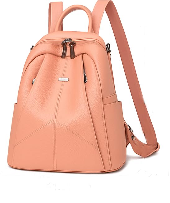 MUCHOVA Women Casual Travel Bags Stylish Medium Lightweight Backpack for Girls Fashion Multipurpose Shoulder Backpack (Pink) - Image 1