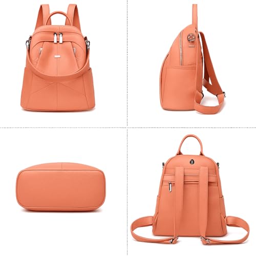 MUCHOVA Women Casual Travel Bags Stylish Medium Lightweight Backpack for Girls Fashion Multipurpose Shoulder Backpack (Pink) - Image 3