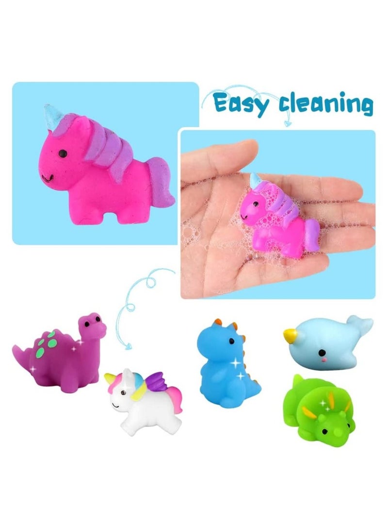 JOLLITY LLC Mochi Squishy Toys Mini Kawaii Dinosaur Unicorn Sea Animals Squishes Soft Squeeze Fidget Stress Relief Party Bags Fillers for Boys Girls Birthday Party Favors Gifts (36 pcs) - Image 4