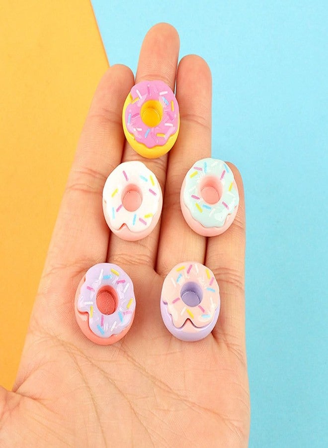 Sosoport 20pcs Miniature Fake Donuts for Dollhouse Decoration Scale Mini Dessert Models Colors for Crafting and Collecting Dollhouse Accessories - Image 3