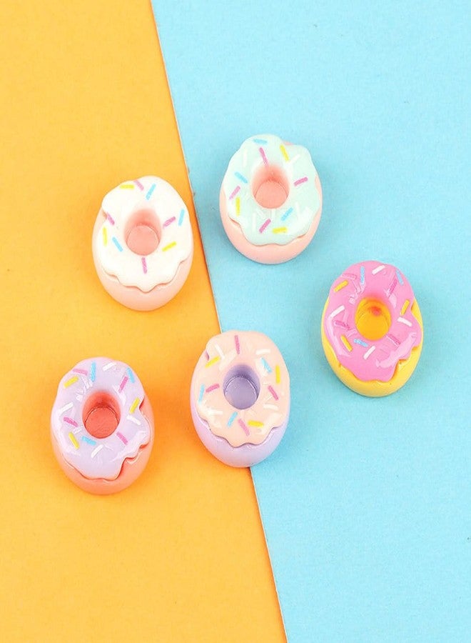 Sosoport 20pcs Miniature Fake Donuts for Dollhouse Decoration Scale Mini Dessert Models Colors for Crafting and Collecting Dollhouse Accessories - Image 5
