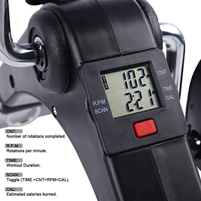 Under Desk Elliptical Machine - Portable Mini Exercise Peddler Machine, Under Desk Pedal Exerciser, Pedal Exerciser Foot Cycle Arm Leg, Pedal Exerciser For Seniors, Under Desk Mini Exercise Bike - Image 2