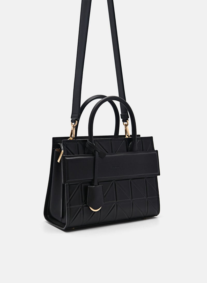 Pedro PEDRO Studio Bella Leather Handbag in Pixel Satchel Crossbody Bag Shoulder Bag  - Image 2