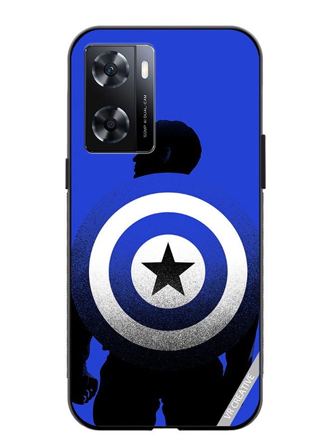 VR CREATIVE Protective Case Cover For OnePlus Nord N20 SE Captain America Blue Design Multicolour - Image 1