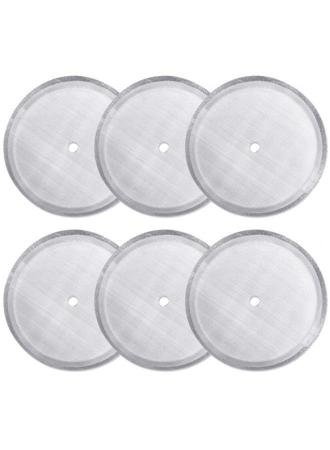 ACKLLR 6 Pack French Press Replacement Filter Screen,Reusable Stainless Steel Mesh Filters For Universal 1000 Ml / 34 Oz / 8 Cup French Press Coffee Makers - Image 1