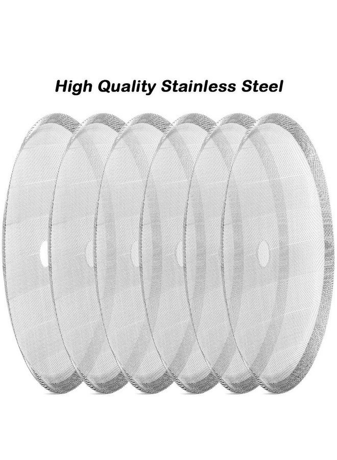 ACKLLR 6 Pack French Press Replacement Filter Screen,Reusable Stainless Steel Mesh Filters For Universal 1000 Ml / 34 Oz / 8 Cup French Press Coffee Makers - Image 3