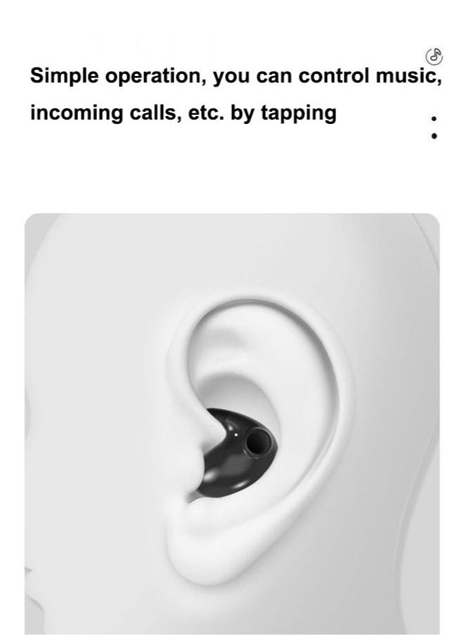 Sleeping bluetooth headset wireless ear bone conduction super long battery life dual stereo non-in-ear headset