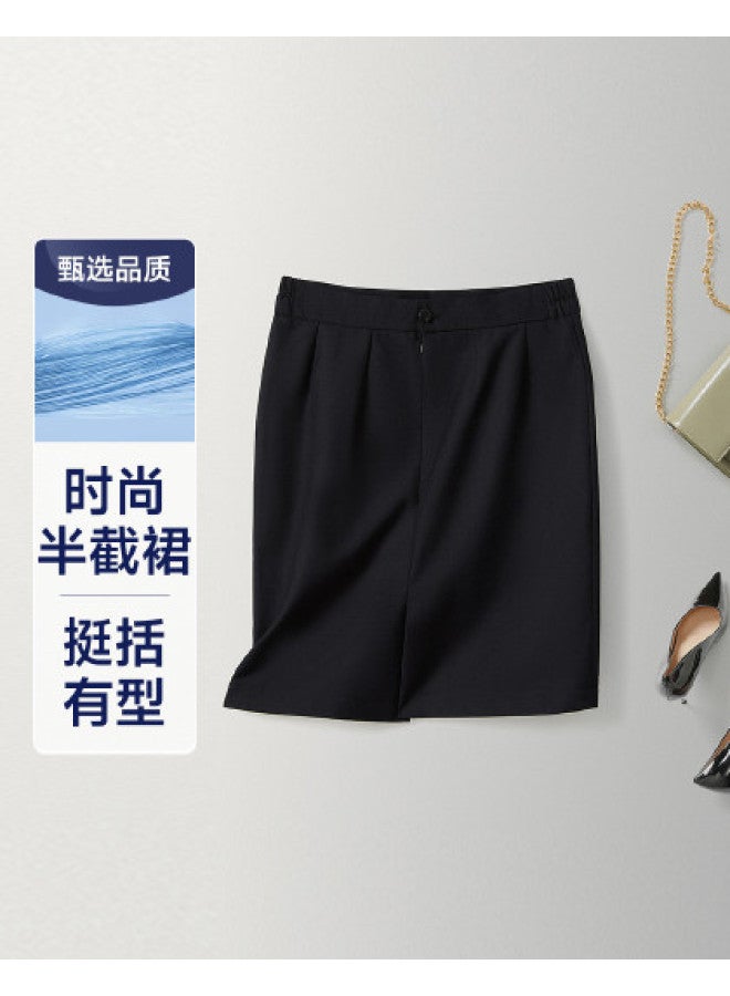 Fapai Women's Half Skirt Professional Formal Wear High-end Sense Charm Hip-hugging Skirt Elastic Waist Suit Skirt Women - Image 1