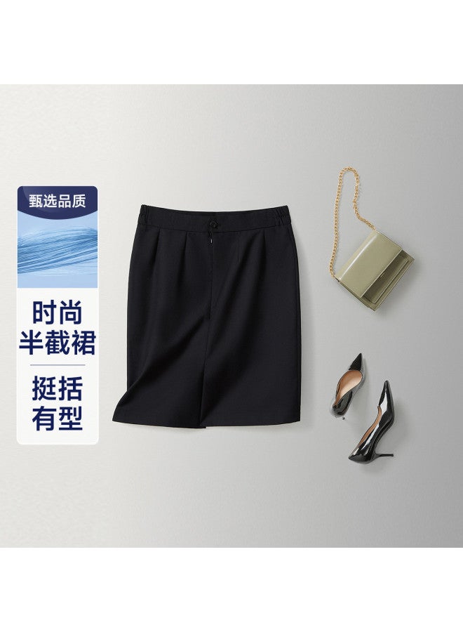 Fapai Women's Half Skirt Professional Formal Wear High-end Sense Charm Hip-hugging Skirt Elastic Waist Suit Skirt Women - Image 2