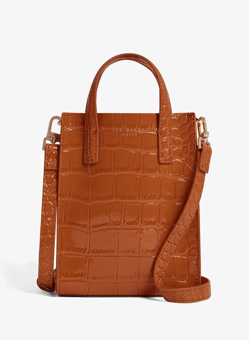 تيد بيكر حقيبة كروس بودي ميني آيكون بتأثير التمساح