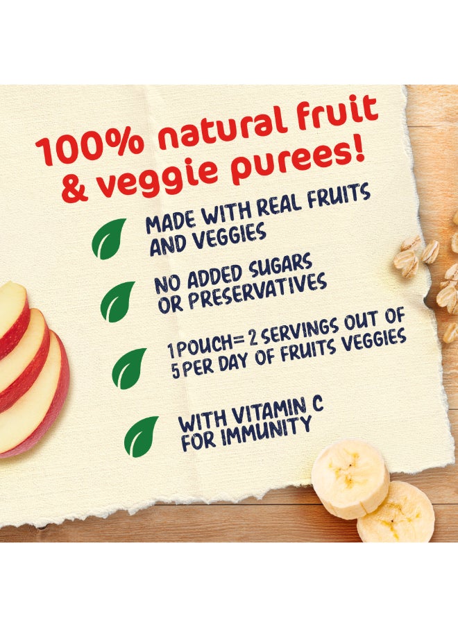 Cerelac - Banana Apple And Oat Puree Pouch 4 x 90g - Image 1