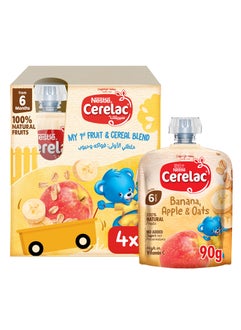 Banana Apple And Oat Puree Pouch 4 x 90g