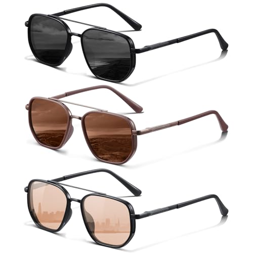 KUGUAOK Polarized Aviator Sunglasses for Women Men Fashion UV Protection Tangle Free Sun Glasses Vintage Trendy Shades-112 - Image 1