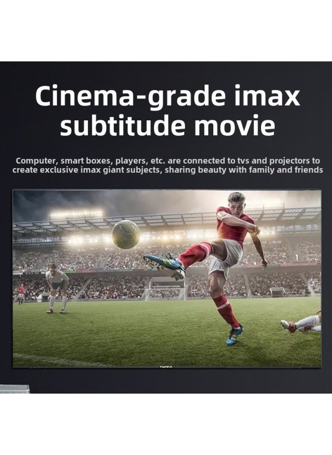 ماركة غير محددة كابل شاشة كمبيوتر HDMI 8K TV set top box projector إصدار 2.0 كابل HDMI عالي الدقة 4K - اللون: إصدار HDMI 4K 2.0 مع نموذج هندسة الشريحة - طول الخط: 50 مترًا  - Image 4