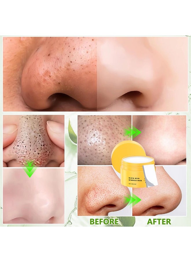 EELHOE Pore Strips,Deep Cleansing Pore Strips,Nose Plants Blackhead Remover， Blackhead Remover Peel off Mask from Face & Nose，30G*1+STRIPS*60  - Image 5