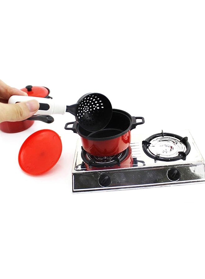 طقم بيت اللعب المكون من 13 قطعة لمحاكاة أدوات المطبخ - Image 3